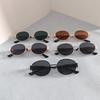 5 Pieces/Set Of Sunglasses Fashion Men Women Vintage Oval Metal Sun Glasses Trendy Outdoor Photography Accessory Eyeglasses