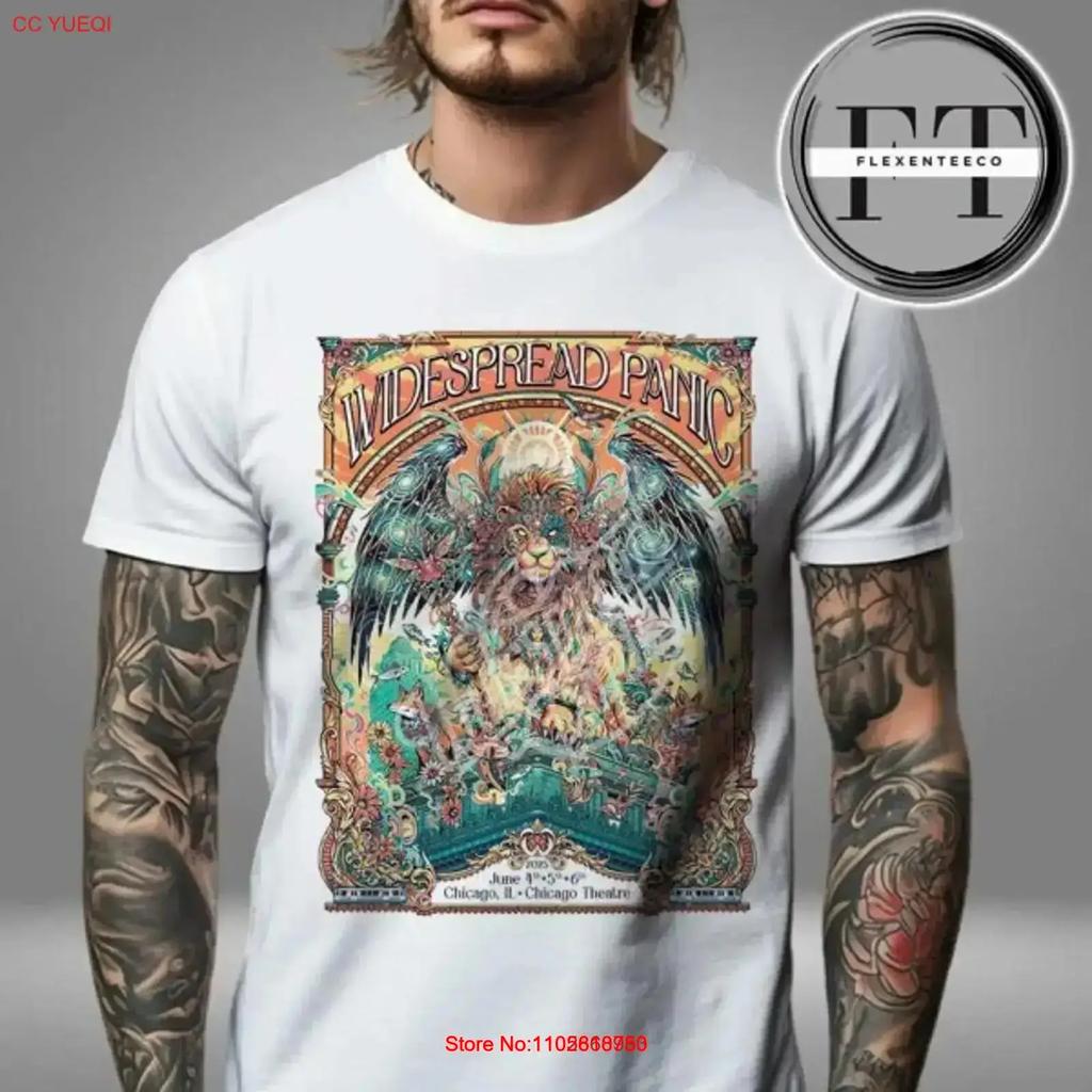 Widespread Panic At Chicago Theatre In Il On June 4 5 6 2025 T Shirt Vintage Comfortable Designer Clothes Homme Vintage