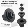 4Pcs/Set Drive Ratchet Adapter Set Impact Socket Adapter Set Carbon Steel Magnetic