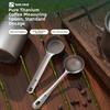 Portable Titanium Ground Coffee Spoon Long Handled Milk Tea Sugar Spoon New Beans Measuring Spoon