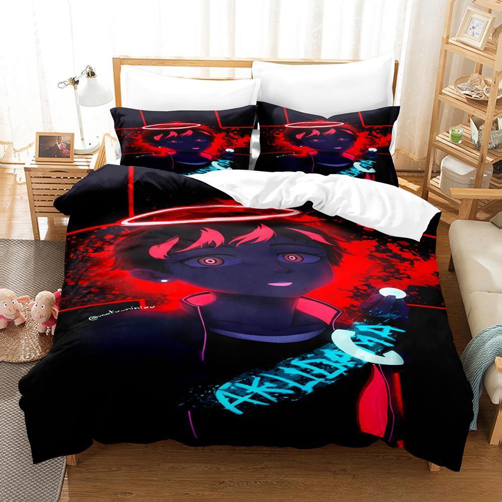 New Akudama Drive Bedding Set Single Twin Full Queen King Size Bed Set Adult Kid Bedroom Duvet cover Sets 3D Anime Bed Sheet Set