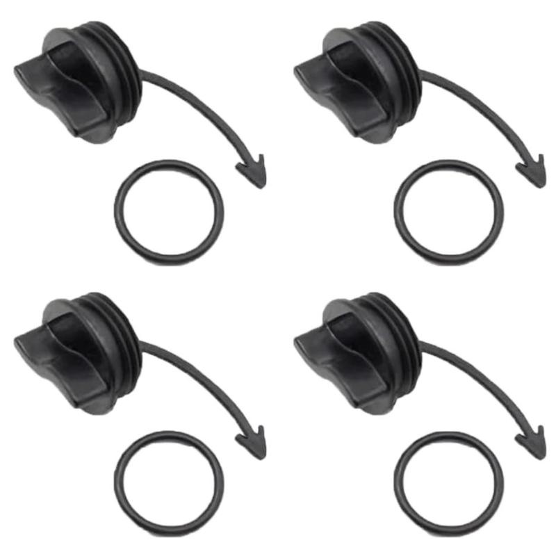 1/4 Sets Black Drain Plug With O-Ring For Seadoo Spark Rxt  Gtx Wake Drain Plug Replaces 292001352 292001320 292002024