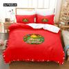 Red Christmas Bedding Set Duvet Cover Set 3d Bedding Digital Printing Bed Linen Queen Size Bedding Set Fashion Design