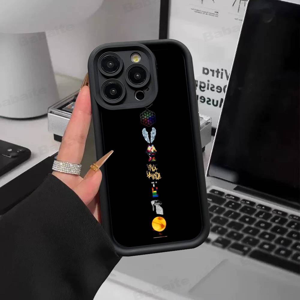 Moon Music Coldplay Band For IPhone 17 15 13 12 11 14 Pro Max X XR XS 16 Plus Shockproof Candy Back Cover