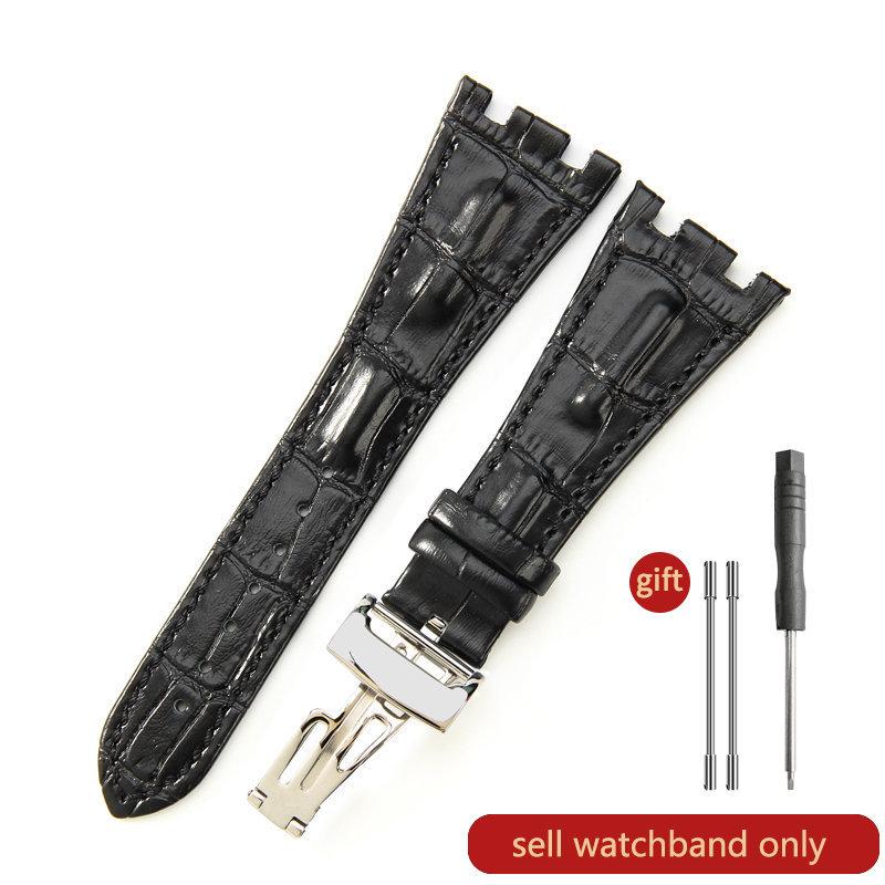 Cinturino Orologio in Pelle di Mucca Primo Strato per AP Aibi 15703 26471 26474 Serie Royal Oak Offshore 28mm Accessori Orologio per Uomo CinturinoMN