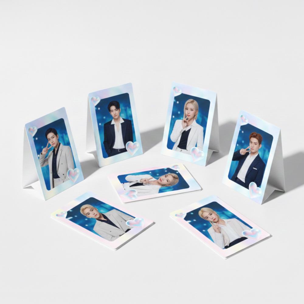 SIXKSHOP Double-Sided Photocard Stand Frame – K-POP Photo Holder 3EA