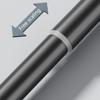 Retractable Clothes Drying Rod Easy To Install Spring Tension Curtain Rod Metal Telescopic Rods for Shower or Window