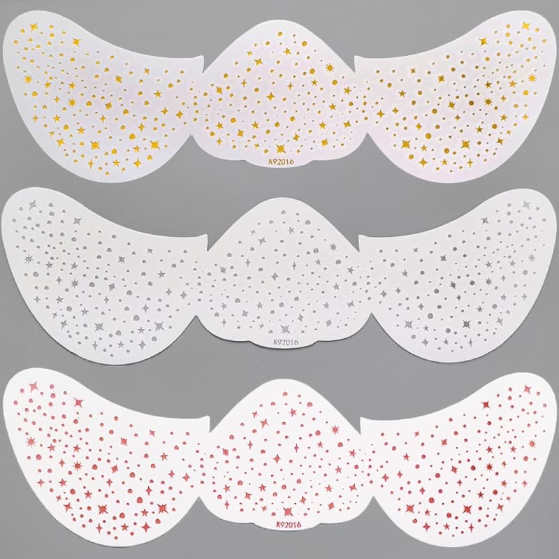 2Pcs Gliding Facial Stickers Anti-Sweat Simulation Freckle Makeup Tattoo Sticker