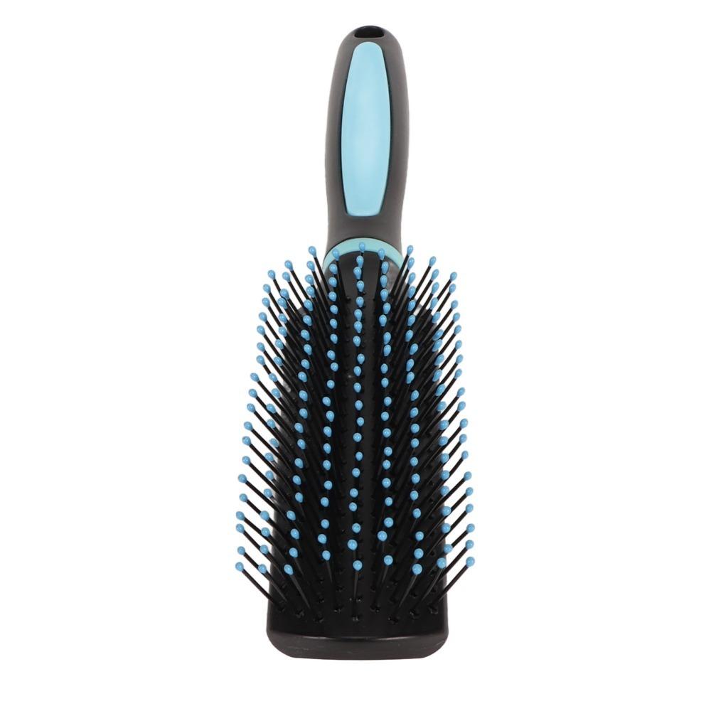 3pcs Volumising 9 Row Hair Brush Anti-Pulling Styling Brush Wet Dry Hair Brush Travel Use