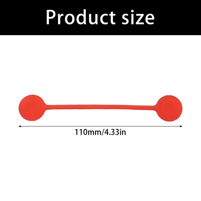 Pack of 10 Reusable Magnetic Cable Ties Cord Organization Silicone Magnetic Cord Ties for Bundling Stuff Book Marker