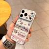 Corning Shell 17: Full Coverage Leather Texture Cartoon Case for iPhone 11-16