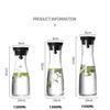 Glass Carafe with Lid Stainless Steel Fruit Skewer, Heat Resistant Water Pitcher for Ice Tea Juice Hot or Cold Water 1.2/1.5L