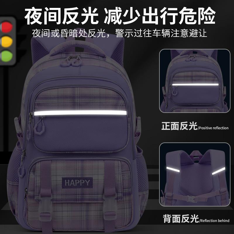 Elementary School Girls, Grades 1, 2, 3 To 6, Children'S Schoolbag, Shoulder Spine Protection, Weight Reduction, Girls' Backpack, Shoulder