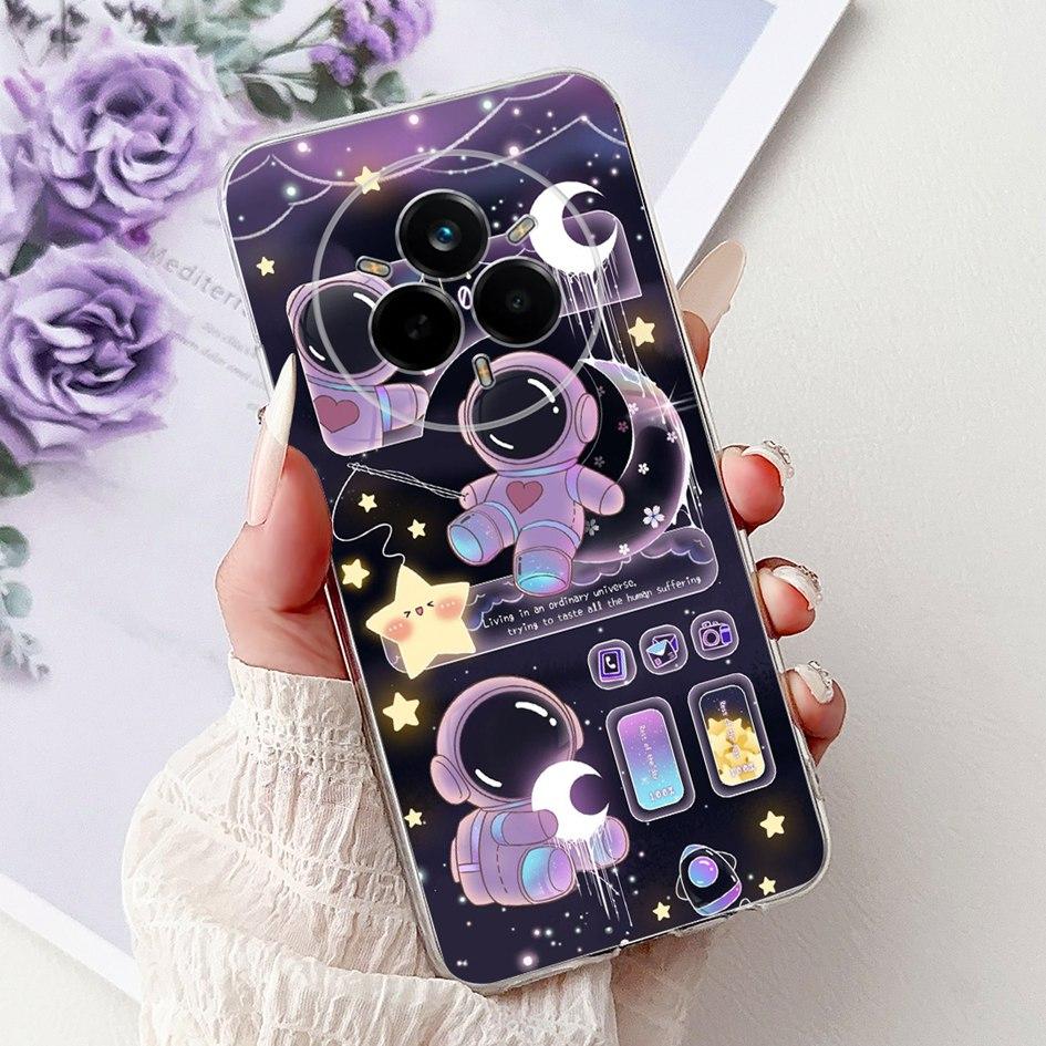 Für Realme 14 Pro 5G Hülle 2025 Cover Cooler Drache Löwe Cartoon Weiche Klare Silikon Handyhüllen Für Realme 14 Pro+ 14Pro Plus Capa