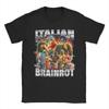 Arten von italienischen Brainrot Meme Charakter T-Shirts Unisex Baumwolle Vintage T-Shirts Rundhals T-Shirt Kurzarm Kleidung Sommer