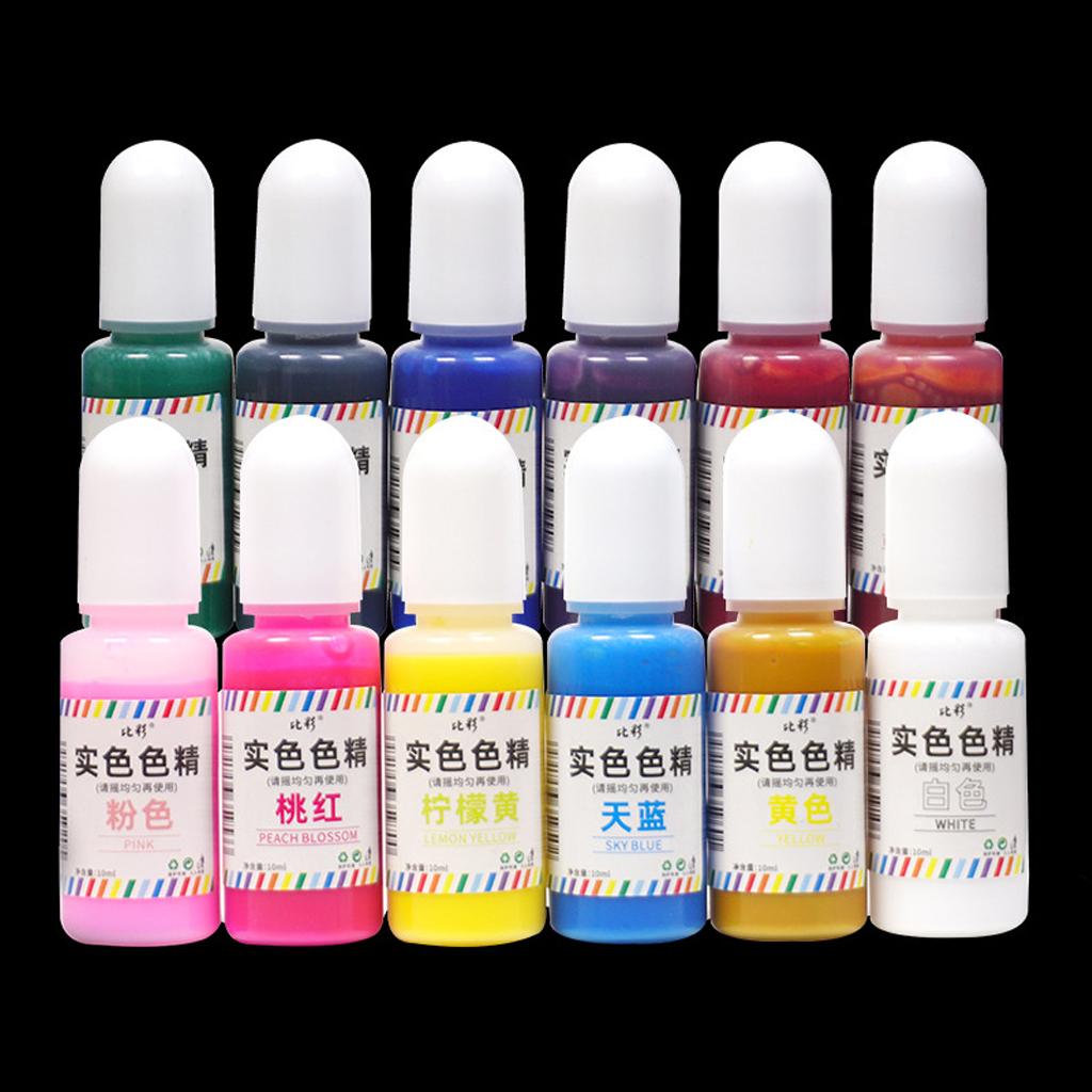High Concentrated Resin Color Pigment 12 Color for Resin Jewelry Craft Art Paint