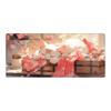 Extra Large Cute Cat Cartoon Mouse Pad with Stitched Edges - Aesthetic Desk Mat for Girls