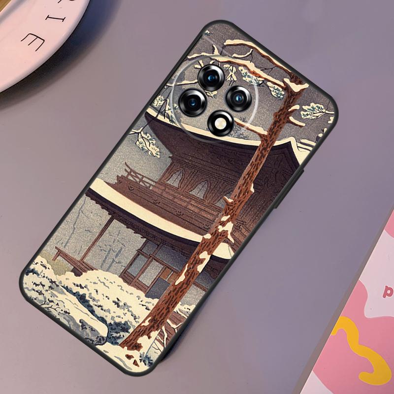 Japanese Ukiyo-e Art Case For OnePlus Nord CE 2 Lite 3 2T N30 N20 N10 OnePlus 11 12 10T 12R 10R 8 9 10 Pro Cover
