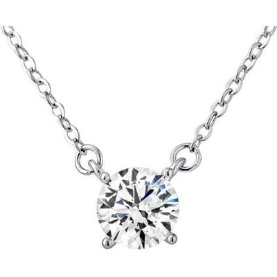 Solitaire Necklace - LOVA LOLA VAN DER KEEN - Synthetic Diamond - 925 Sterling Silver - 45 Cm