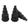 3PCS Firewall Boot Harness Protection Sleeve Black Rubber Universal for 3 8in to 1in Wire Bundles