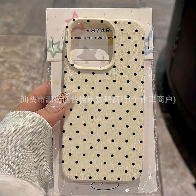 Fashion Polka Dot Love Applies To Apple 17Air Mobile Phone Case iPhone16Promax/15/14/13/12/11