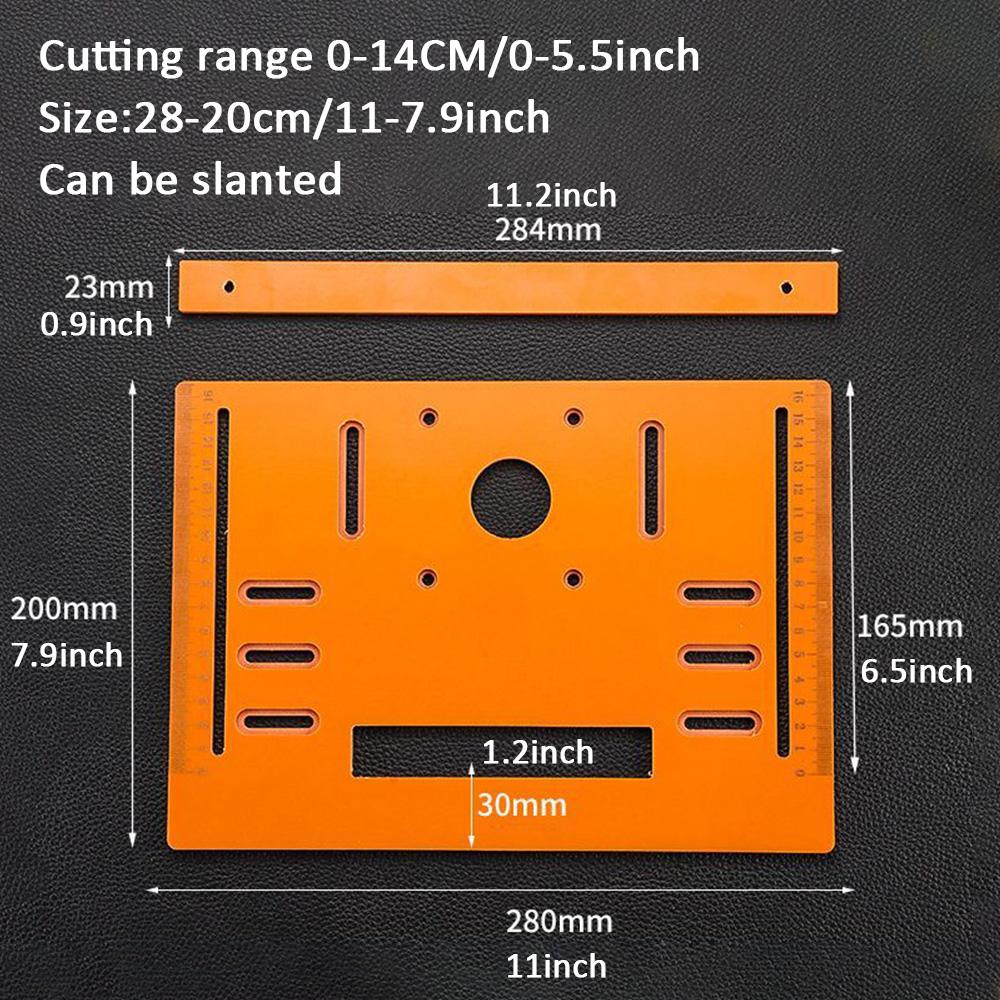 Cutting Machine Base Plate,Punch-Free 90° Flat Cut 45° Oblique Cut Saw Press Board Backer Backing Positioning Board,Saw Press