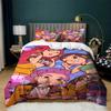3Pcs Movie Star Kpop Quilt Cover Light-Weight Duvet Cover Set Bedroom Ultra Soft All Season Duvet Cover,2 Pillowsham