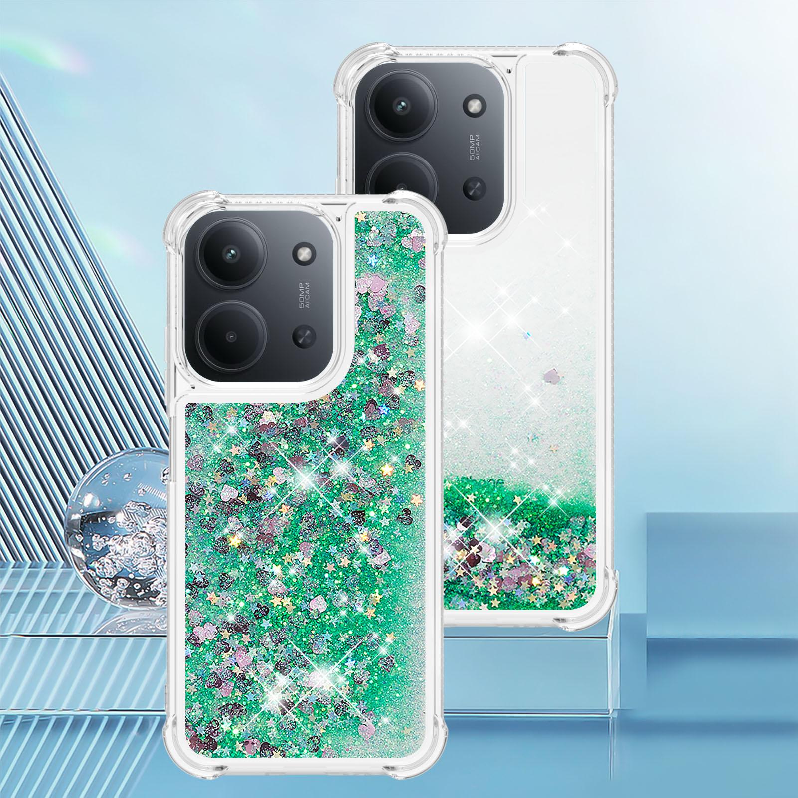 

Bling Glitter Liquid Quicksand Phone Case For Xiaomi Redmi 15C 4G 5G Anti Fall Protect Cute Clear Shockproof Cover Fundas redmi 15C