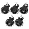 5x Ikea Office Chair Casters, Rubber, Silent, Swivel, Office Chair