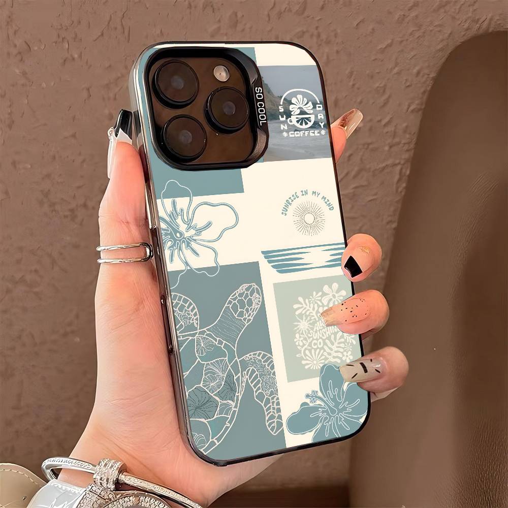 GETO SEA phone case for iPhone 17 17Air 16 15 14 13 12 11 Pro Max Plus Colorful Silver