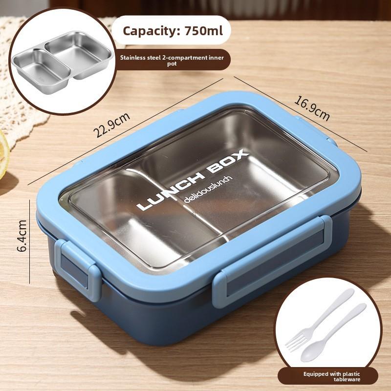 Microwave Safe Lunch Box With Dividers For Office Workers And Students In Nordic Style