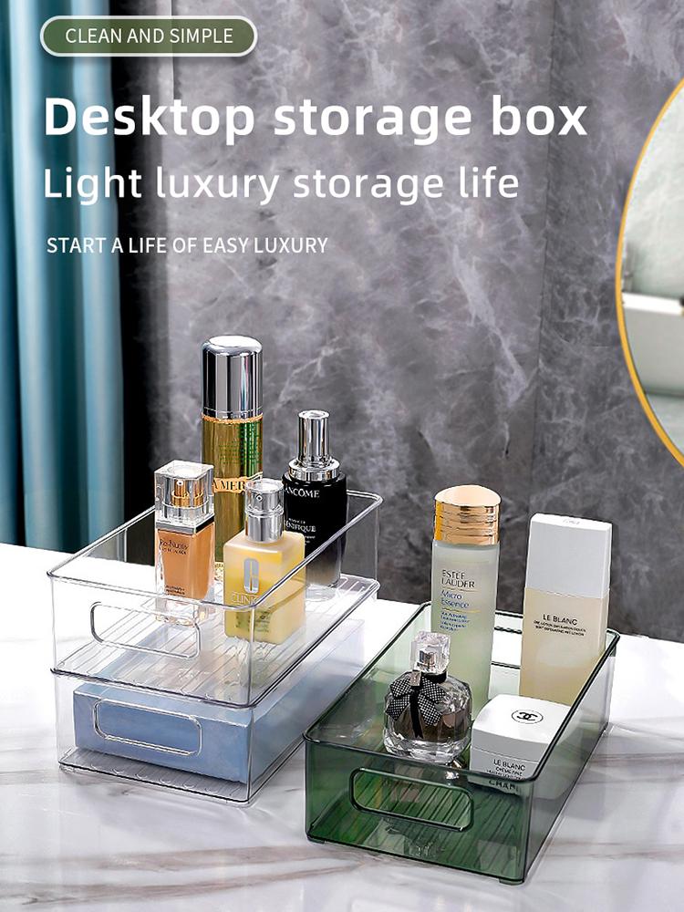 Bins Stackable Fridge Food Storage Box Bathroom Vanity Storage Box Makeup Organizer Home Kitchen sundries storage box