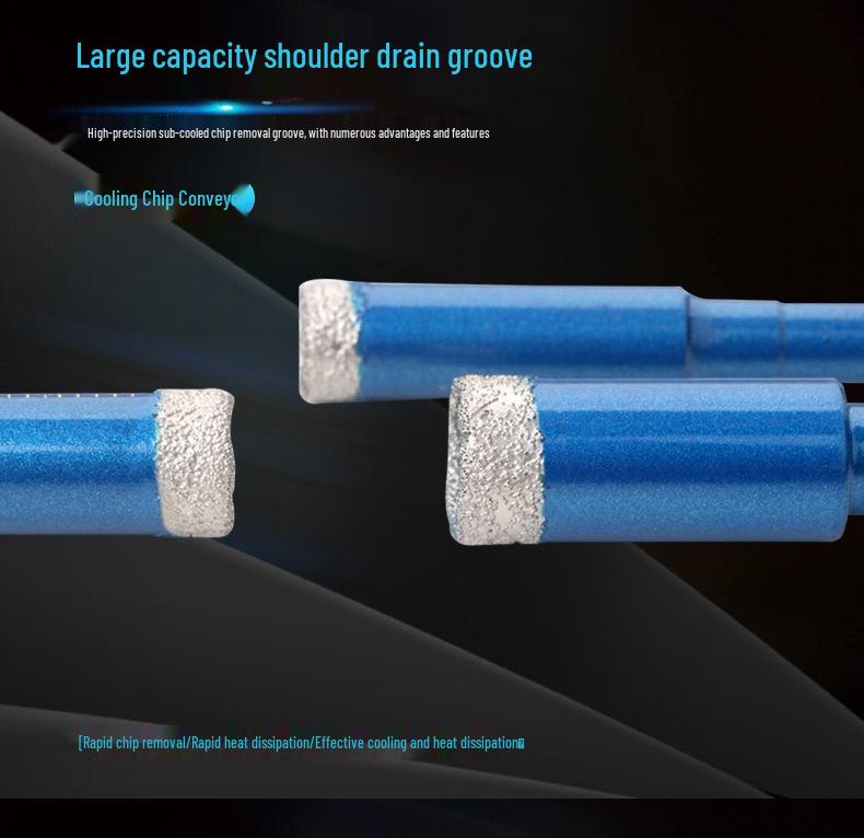 Brazed Diamond Ceramic Drill Bit for Microcrystalline Stone and Tiles