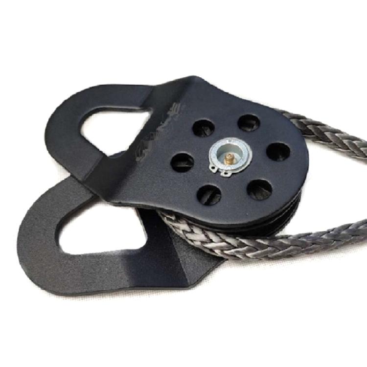 High Strength 10Ton Snatch Pulley Block Nylon Roller for 17MM Max Rope Diameter