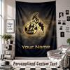 Wall Hanging Tapestry With Custom Name & Text, FC Köln Decorative Tapestry For Bedroom
