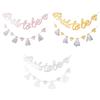 1Set Glitter Bride To Be Banner Bridal Shower Diamond Yarn Dress Garland Flags Photo Background For Wedding Bachelorett Decor