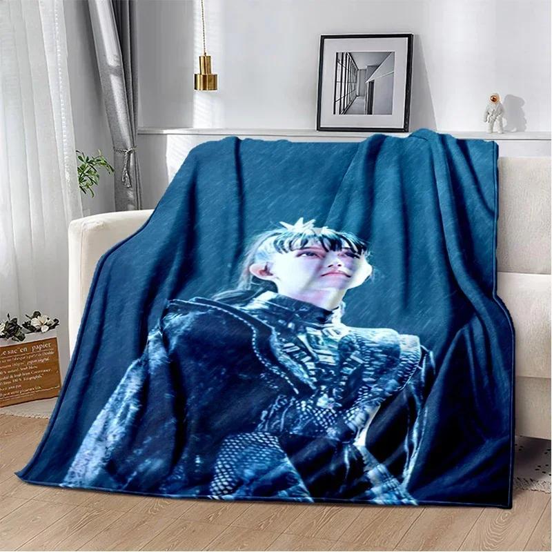 Babymetal combination warm printed blanket, office lounge sofa blanket, flannel household blanket multifunctional blanket