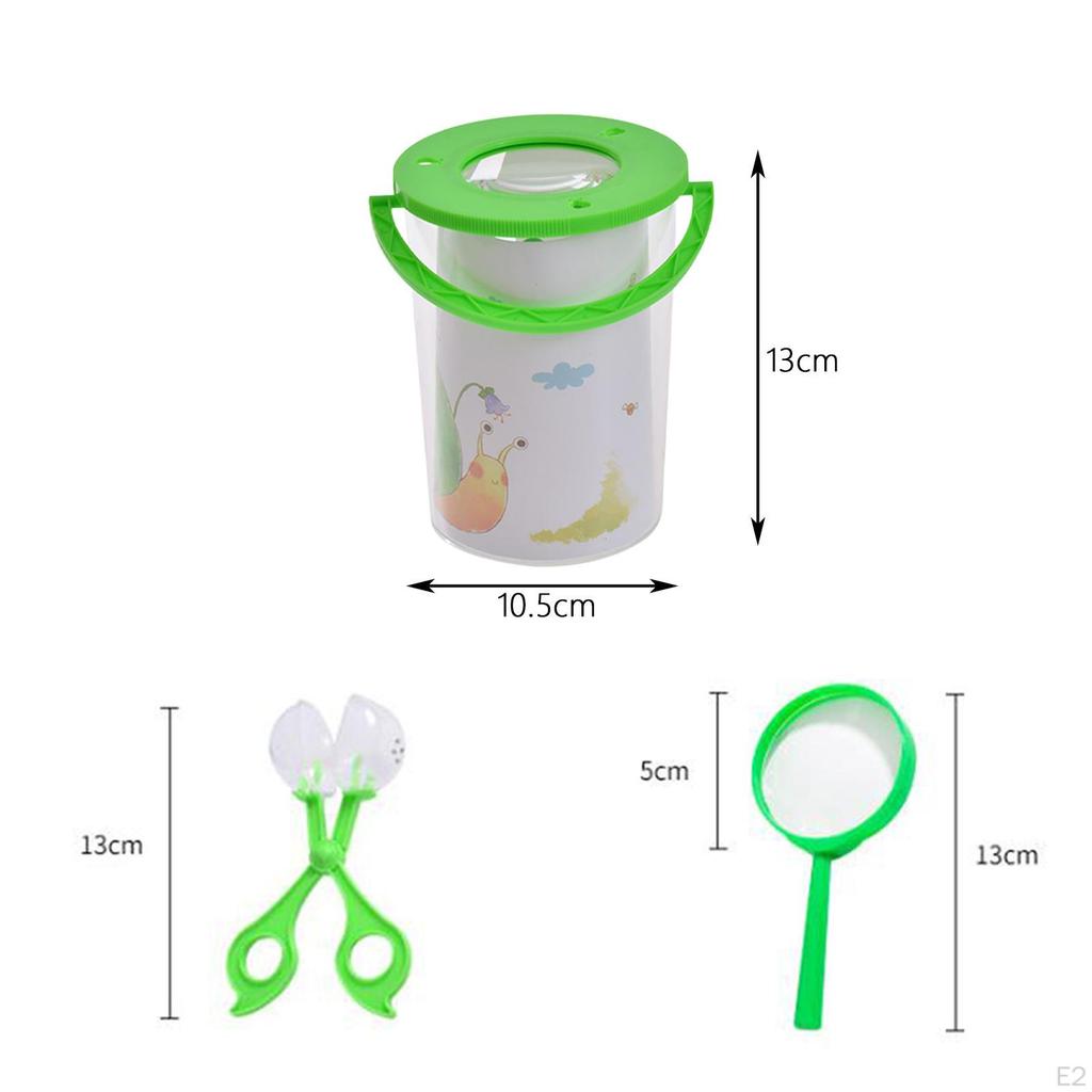 Insect Magnifier Container Critter Cage Bug Jar for Outdoor Camping