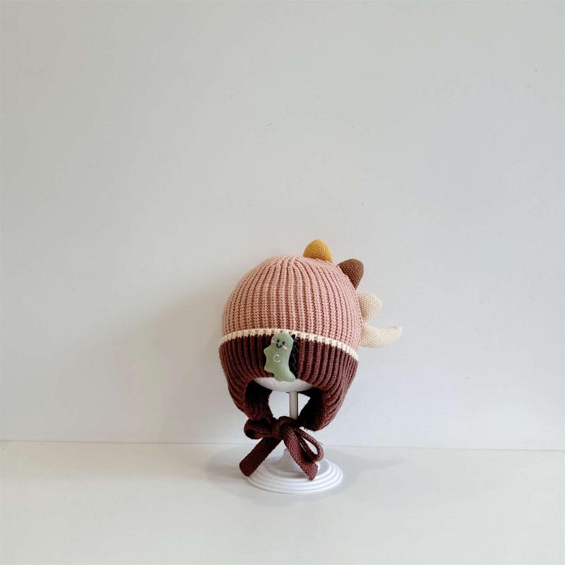 

Шапка для девочки зимняя милая принцесса защита ушей шерстяная шапка для девочек осенне-зимняя праздничная рождественская детская шапка 46-48 розовый