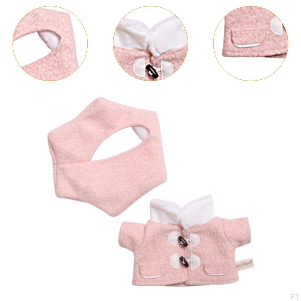 Plyšová panenka, kabát, pokrývka hlavy, koordinační oblečení, kostýmy pro 14,96 palce