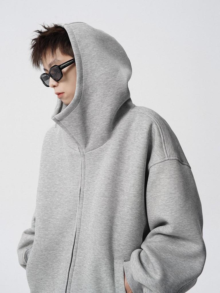 Vintage Quick-Return Unisex Loose Fit Zipper Hoodie Sweatshirt