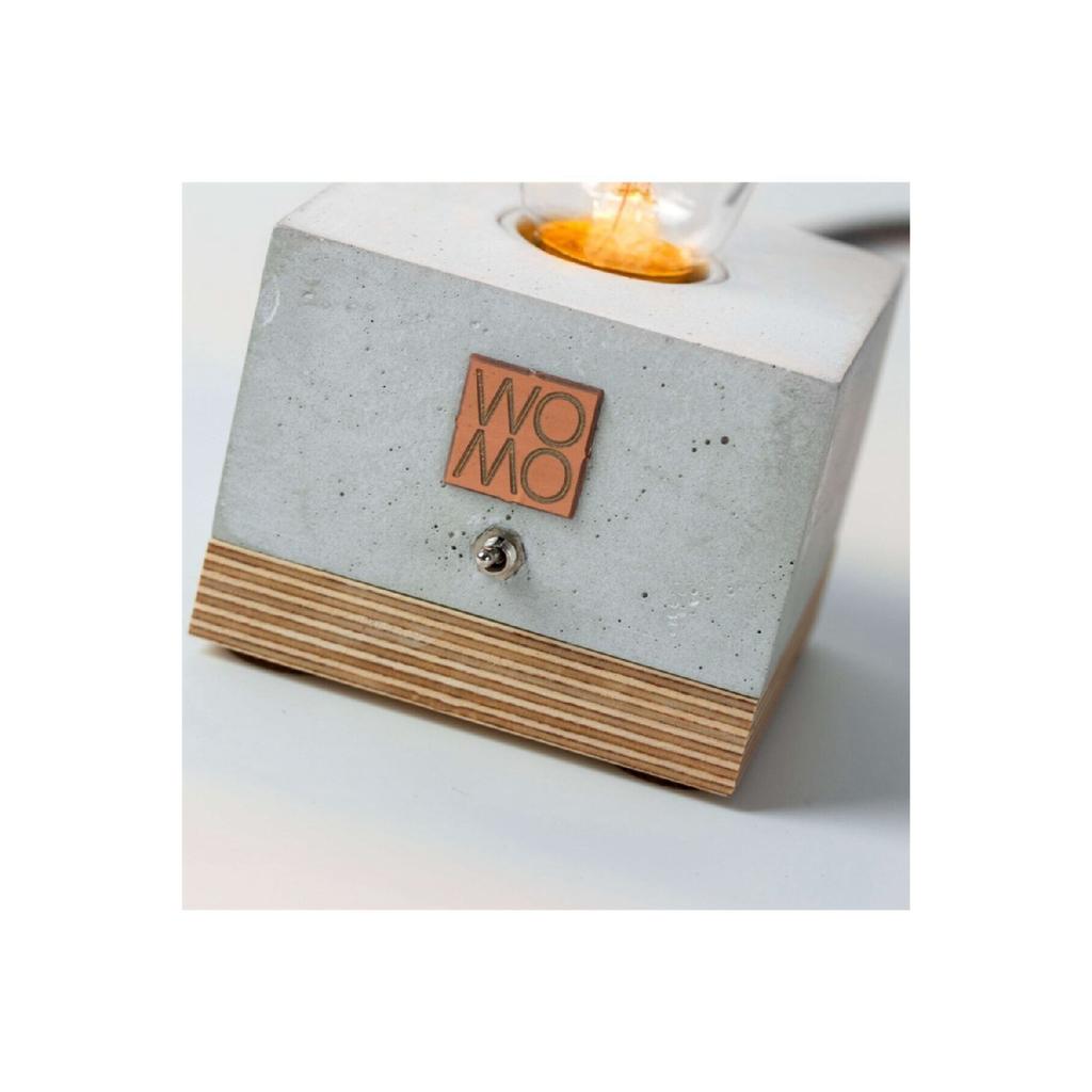 Rustic Bulb Concrete Table Lamp