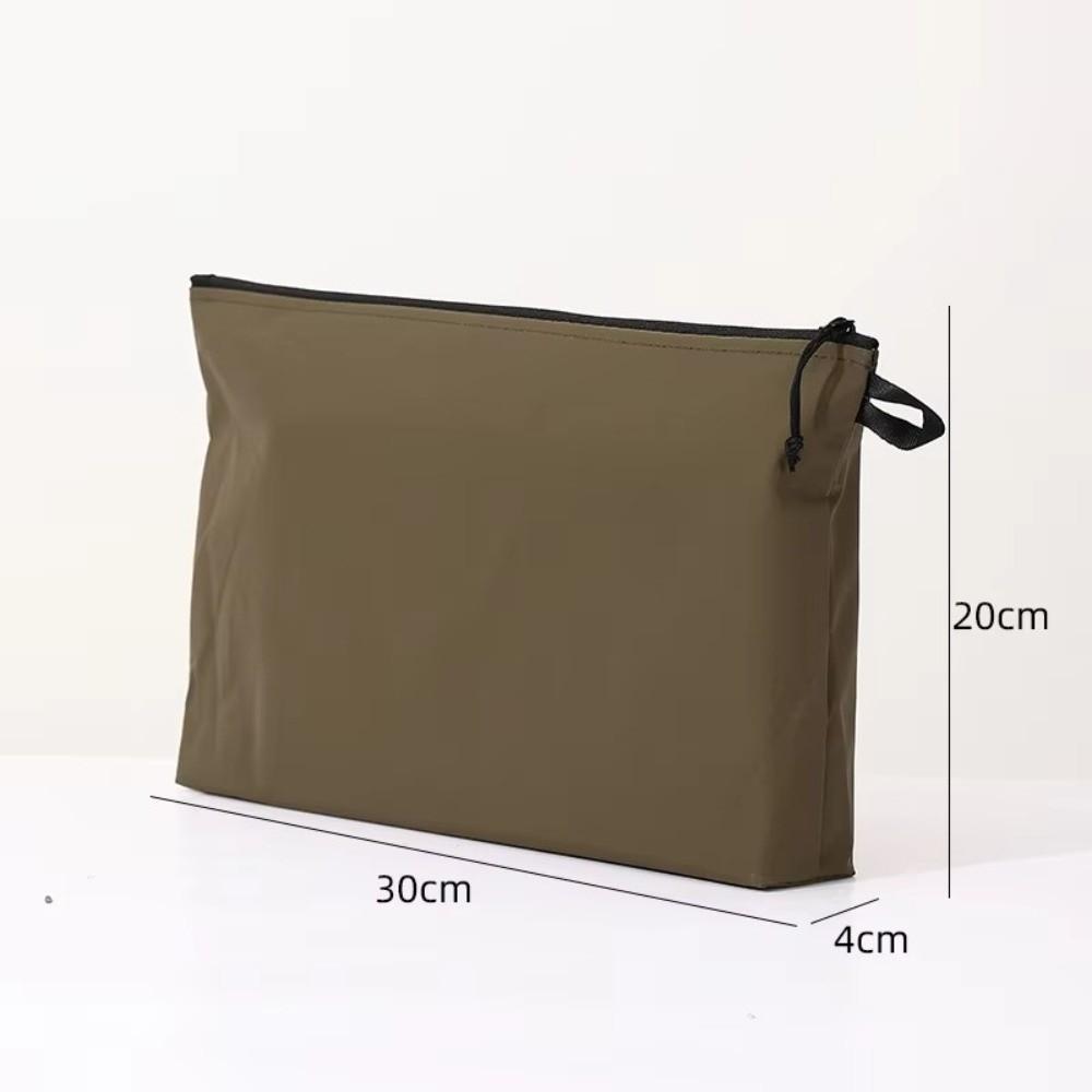 Portable Waterproof Tool Storage Bag Large Capacity Foldable Travel Toiletry Bag Solid Color Ultralight ID Bag