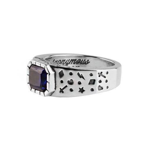 Anonymous Artisan Oldschool Dot Ring 2 -Blue