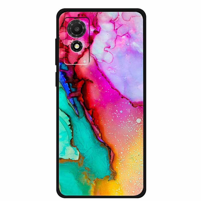Etui na TCL 501 2024 Miękkie Etui Silikonowy Tylny Pokrowiec na TCL T433D Ochronna Obudowa Etui na TCL 501 Etui Kreskówkowe Zwierzątko TCL501