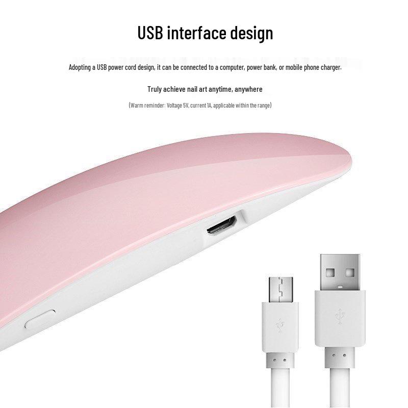 Compact UV Quick-Dry Nail Lamp for Manicures