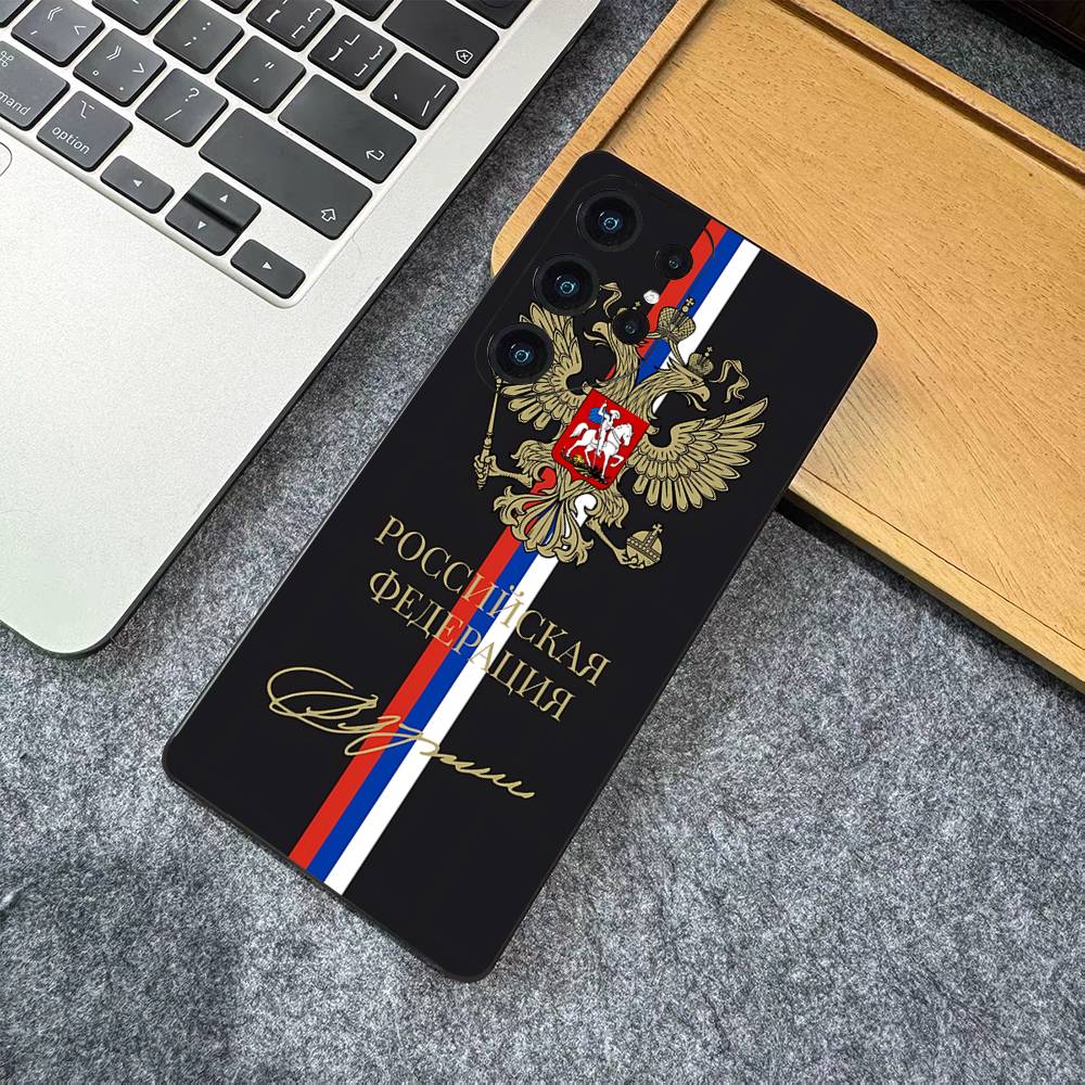 Russian Flag Phone Case For Samsung S 24 Fe 25 Ultra Plus 20 Lite 21 30 22 23 24 22 Ultra 5G Fundas