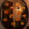 Decorative Jack O' Lantern Wall Art 3 Sheets Halloween Ghost Face Pumpkin Sticker, Cute Black Cat PVC Window Decals for Parties Decals, Waterproof