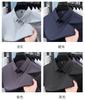Minimalist and traceless men's summer short sleeved shirt made of mulberry silk