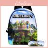 Sac à dos imprimé sur le thème de Minecraft avec trousse à crayons pour le voyage des garçons